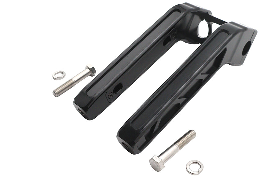 Wyatt Gatling 10-inch black pirate style riser set for motorcycle handlebars
