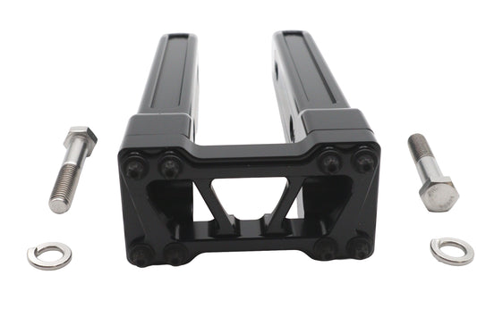 Wyatt Gatling 78970DB 10-inch black pirate-style riser set for motorcycle handlebars