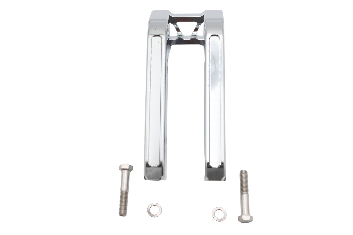 Wyatt Gatling 10-inch pirate-style riser set in chrome for motorcycle handlebar control