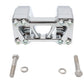 Wyatt Gatling 10-inch pirate-style riser set in chrome for motorcycle handlebar controls