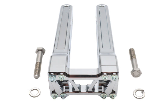 Wyatt Gatling 78970D 10-inch chrome pirate-style handlebar riser set for motorcycle controls