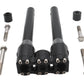 Wyatt Gatling 12-inch Baron style riser set in black for motorcycle handlebar controls