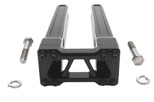 Wyatt Gatling 78970EB 12-inch black pirate-style riser set for motorcycle handlebar controls