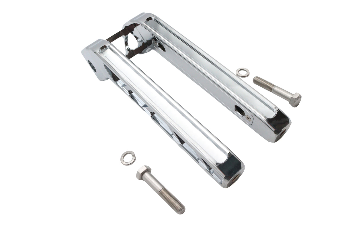 Wyatt Gatling 78968E 12-inch chrome pirate-style riser set for handlebar controls