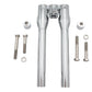 Wyatt Gatling 12-inch Baron-style chrome riser set for motorcycle handlebar controls