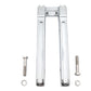 Wyatt Gatling 78970E 12-inch chrome pirate-style riser set for motorcycle handlebar controls