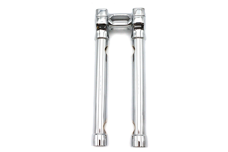 Wyatt Gatling 78971E 12-inch chrome combat-style riser set for motorcycle handlebar control