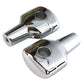 V-Twin 3-1/2-inch chrome short riser set for motorcycle handlebars