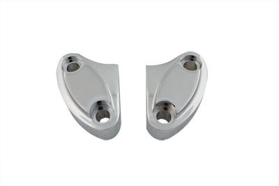 V-Twin 57-6029A Top Riser Clamp Set Chrome