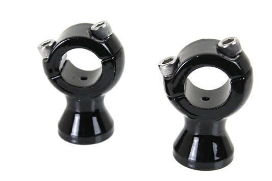 V-Twin 26-0556 Black 1 Inch x 1-3/4 Inch Riser Set