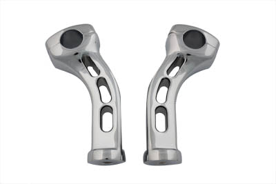 V-Twin 26-0591 Chrome 5-1/2-Inch Slotted Billet Riser Kit