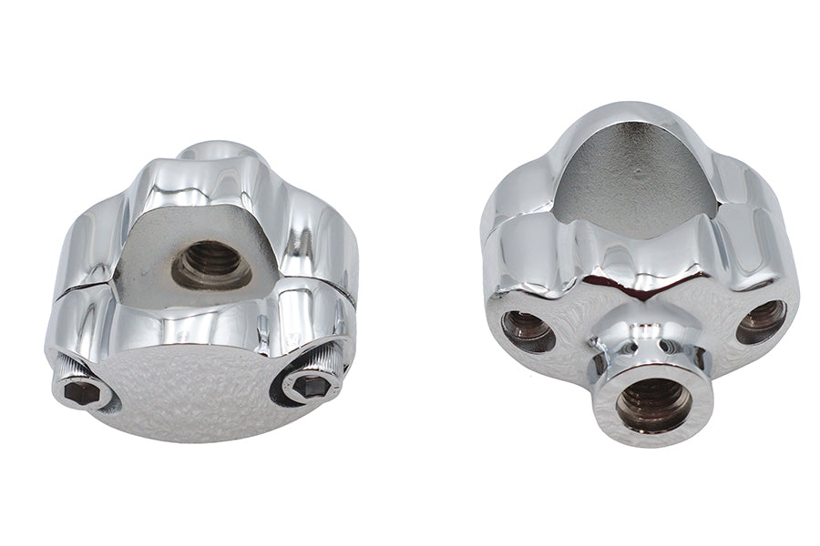 V-Twin 26-0689 chrome 1-1/4-inch handlebar riser kit for motorcycle controls