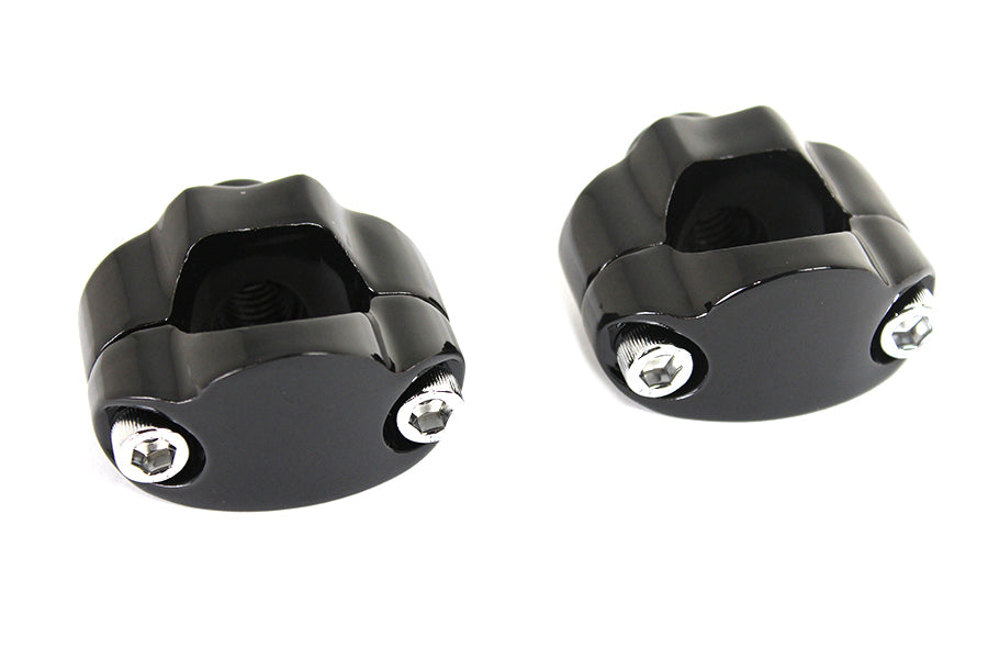 V-Twin 1-1/4 inch black riser kit for motorcycle handlebars