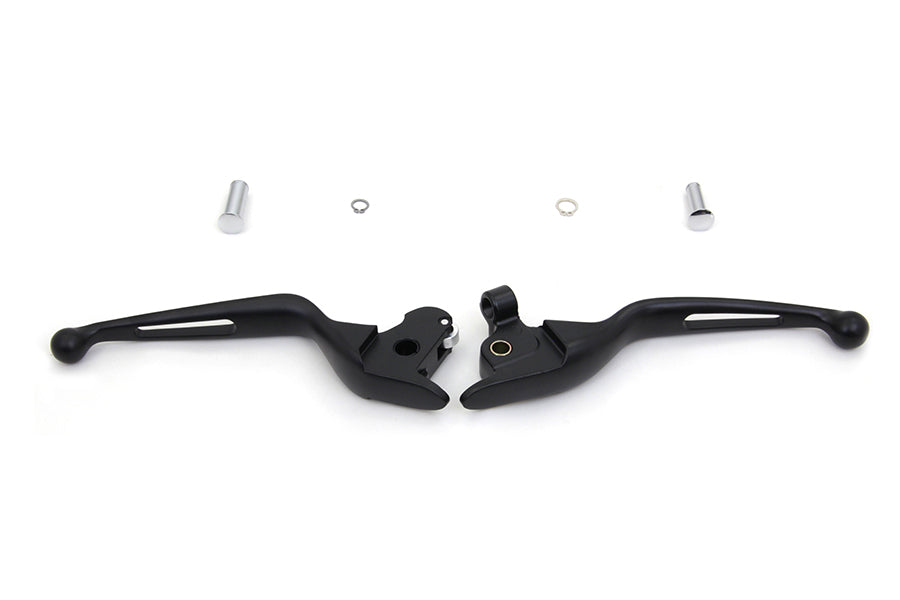MCM 26-0799 Black Vortex hand lever set handlebar control, part number 053807
