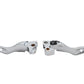 MCM 26-0804 chrome drilled hand lever set for handlebar control