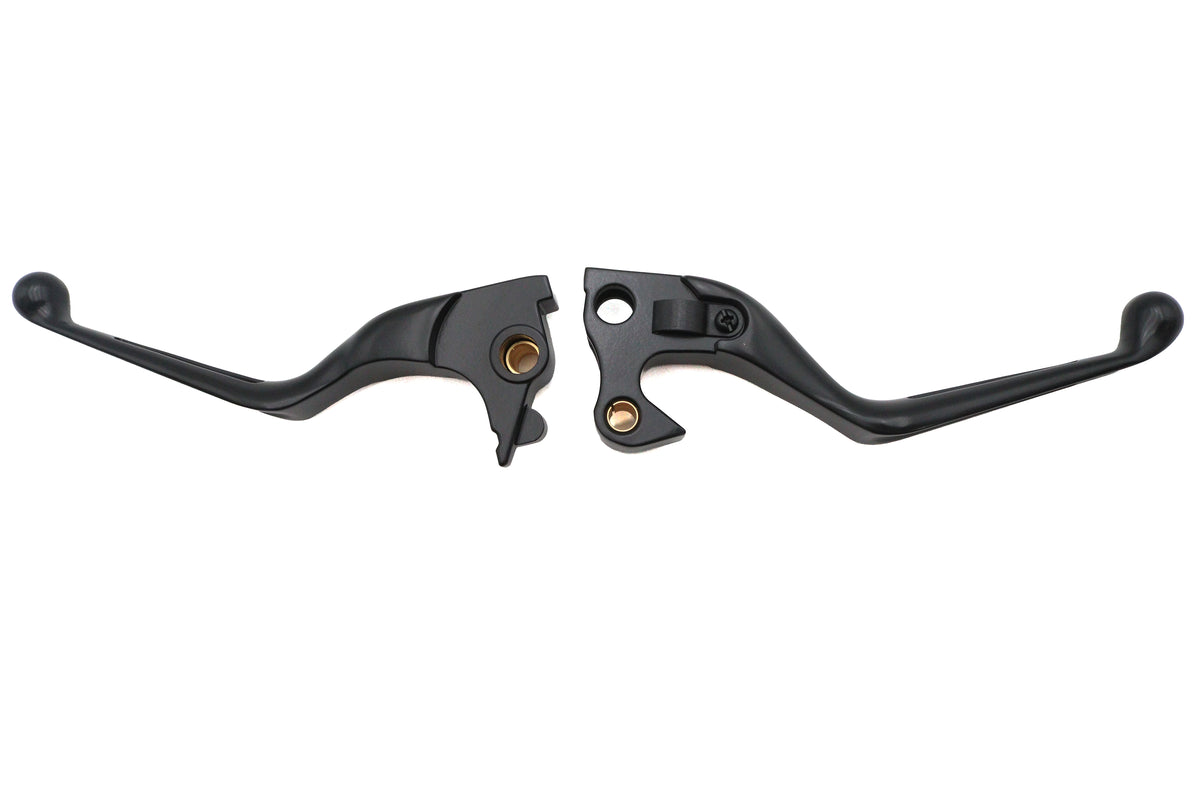 MCM 053546 black slotted hand lever set for handlebar control, SKU 26-0806