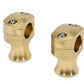 V-Twin 26-0885 Shorty Style Brass Riser Set for 1-Inch Handlebars