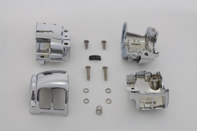 MCM 370870 Handlebar Control Switch Housing Kit Chrome, SKU 26-0986