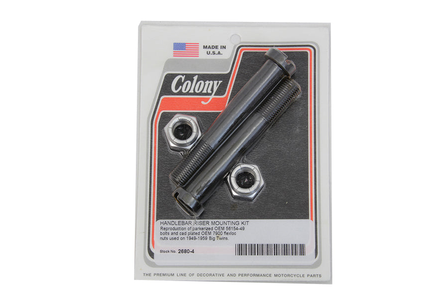 Colony 2680-4 handlebar riser mounting kit for Harley-Davidson FL handlebar controls