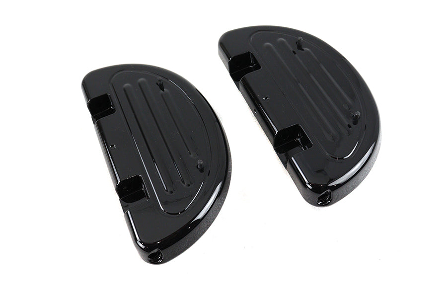 OE 27-0009 Gloss Black Passenger Half Moon Footboard Set