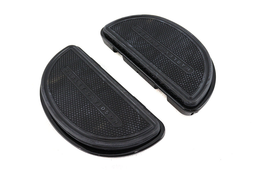 OE 27-0009 Gloss Black Passenger Half Moon Footboard Set