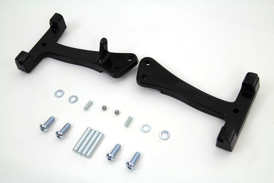 Wyatt Gatling 27-0018 passenger footboard support kit in black, shown from the side