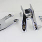 OE M-8 chrome driver footboard mount kit 27-0181 for motorcycle footboard installation