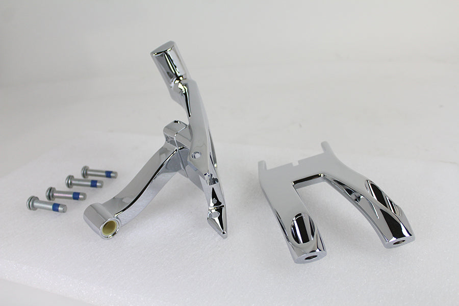 OE M-8 chrome driver footboard mount kit 27-0181 for motorcycle footboard installation