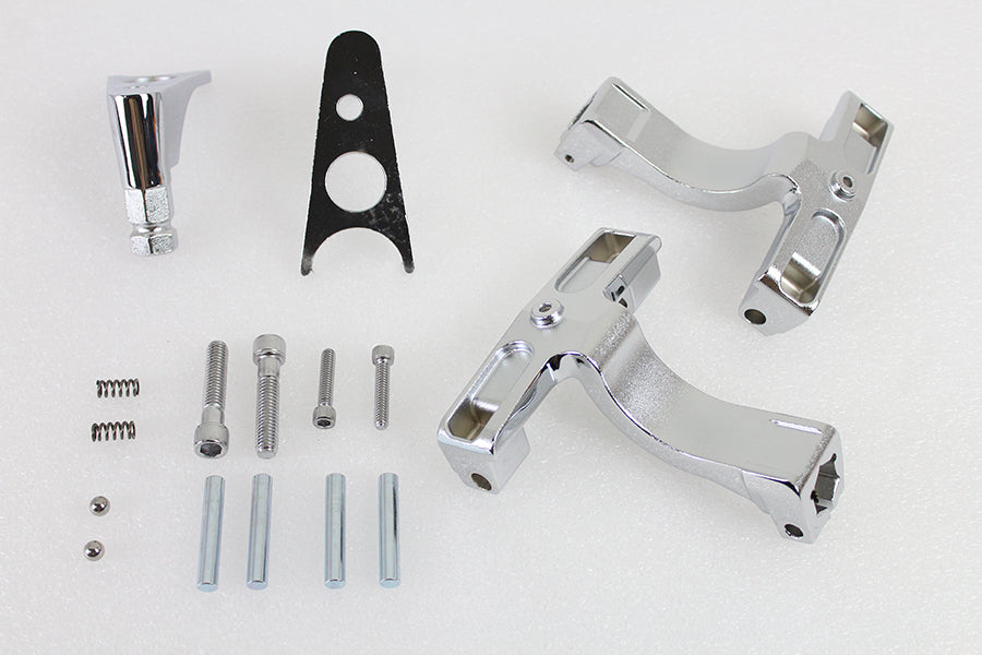 Wyatt Gatling chrome passenger footboard mount kit 057254 for motorcycle footboard installation