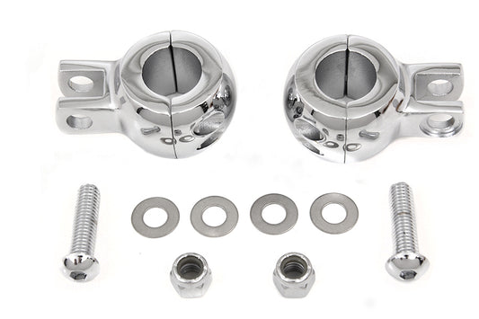 V-Twin 27-1008 Seat Shock Mount Clamp Set for Solo Seats