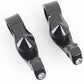 Wyatt Gatling 77461B black short angled footpeg mount kit for motorcycle footpegs