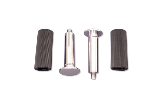 V-Twin 27-1680 Rear Buddy Seat Footpeg Set Chrome for Harley-Davidson UL