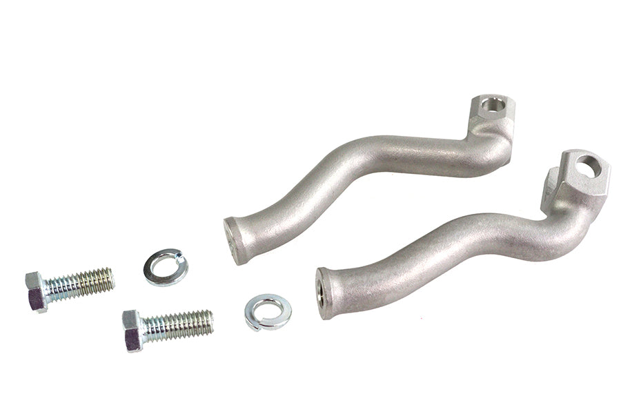 AEE Mid Footpeg Support Bar Set 27-1882 for motorcycle footpegs, black metal support bars