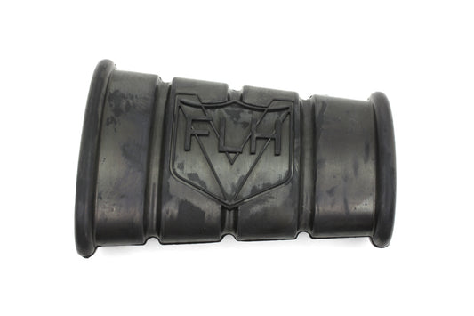 V-Twin 18007 Black Rubber Kick Starter Pedal with FLH Logo