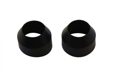 V-Twin 35mm black rubber fork boots for motorcycle front fork suspension