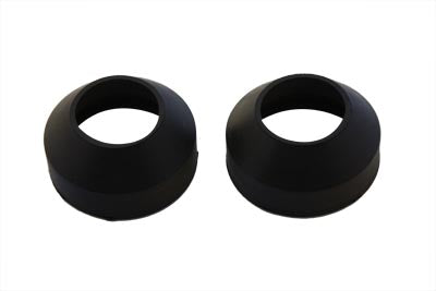V-Twin 71483S2 Rubber Fork Boots Black, SKU 28-0903