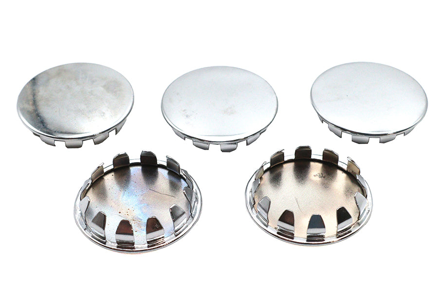 Gardner-Westcott 43579 chrome visor snap-in hole plugs, 5-pack for lighting fixtures