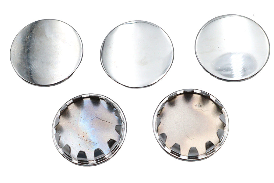 Gardner-Westcott 43579 chrome visor snap-in hole plugs, 5-pack for lighting fixtures