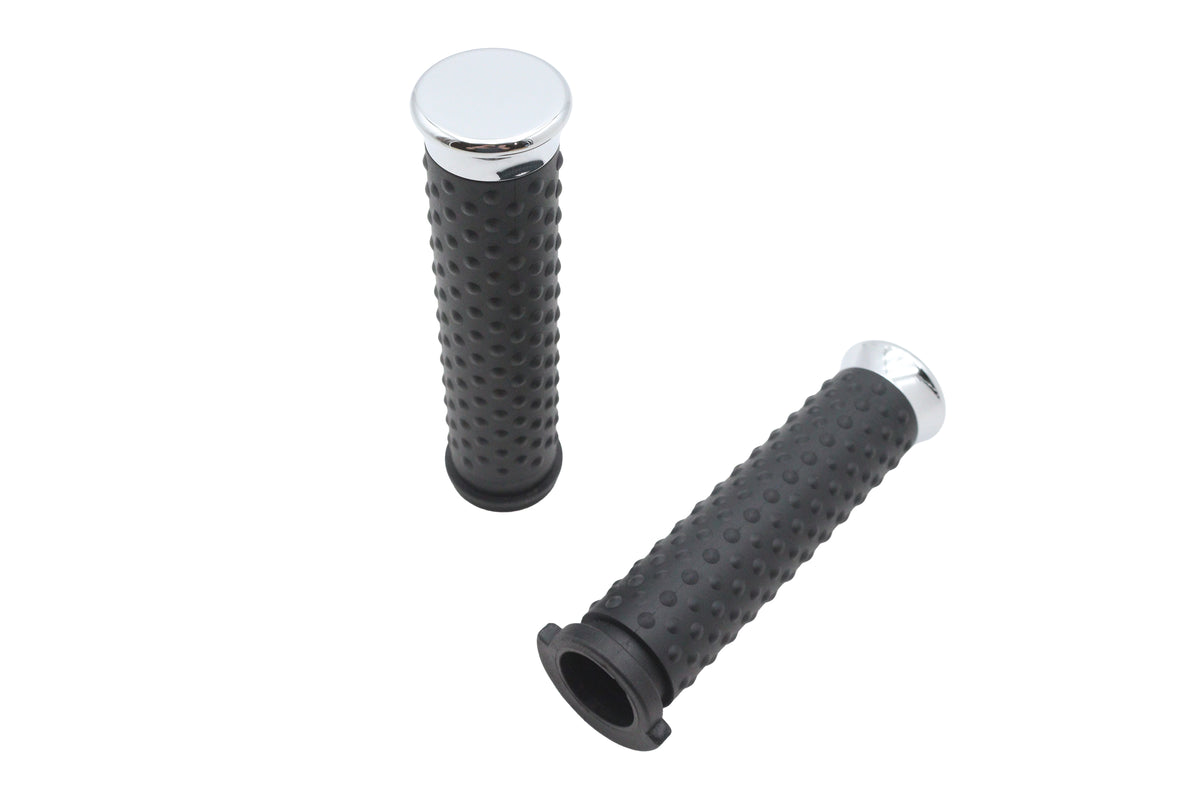 Wyatt Gatling Deluxe Grip Set Chrome 78951 handlebar control grips
