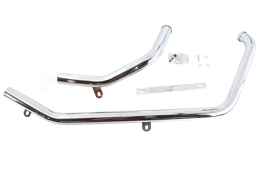 Paughco 716B2 chrome exhaust header set for motorcycles