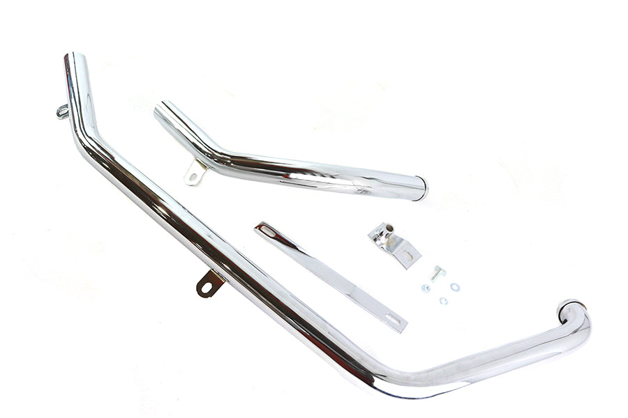 Paughco 716B2 chrome exhaust header set for motorcycles, SKU 29-0086