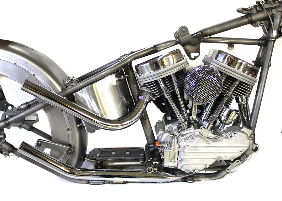 Paughco 715B Panhead Upsweep Exhaust Header Set