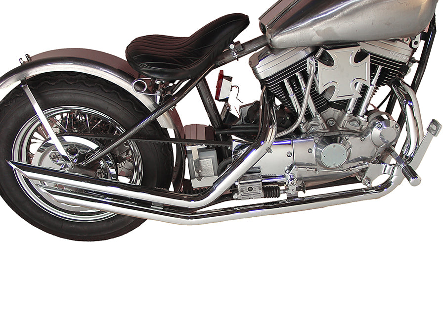 Paughco 719B2S Exhaust Drag Pipe Set, Slash Cut, SKU 29-0114