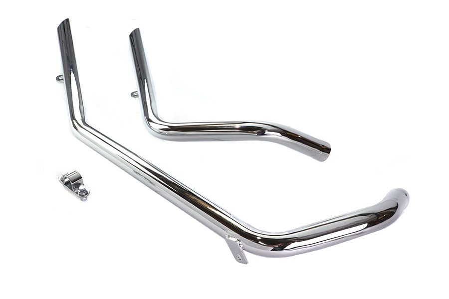 Paughco 719B2S Exhaust Drag Pipe Set, Slash Cut, SKU 29-0114