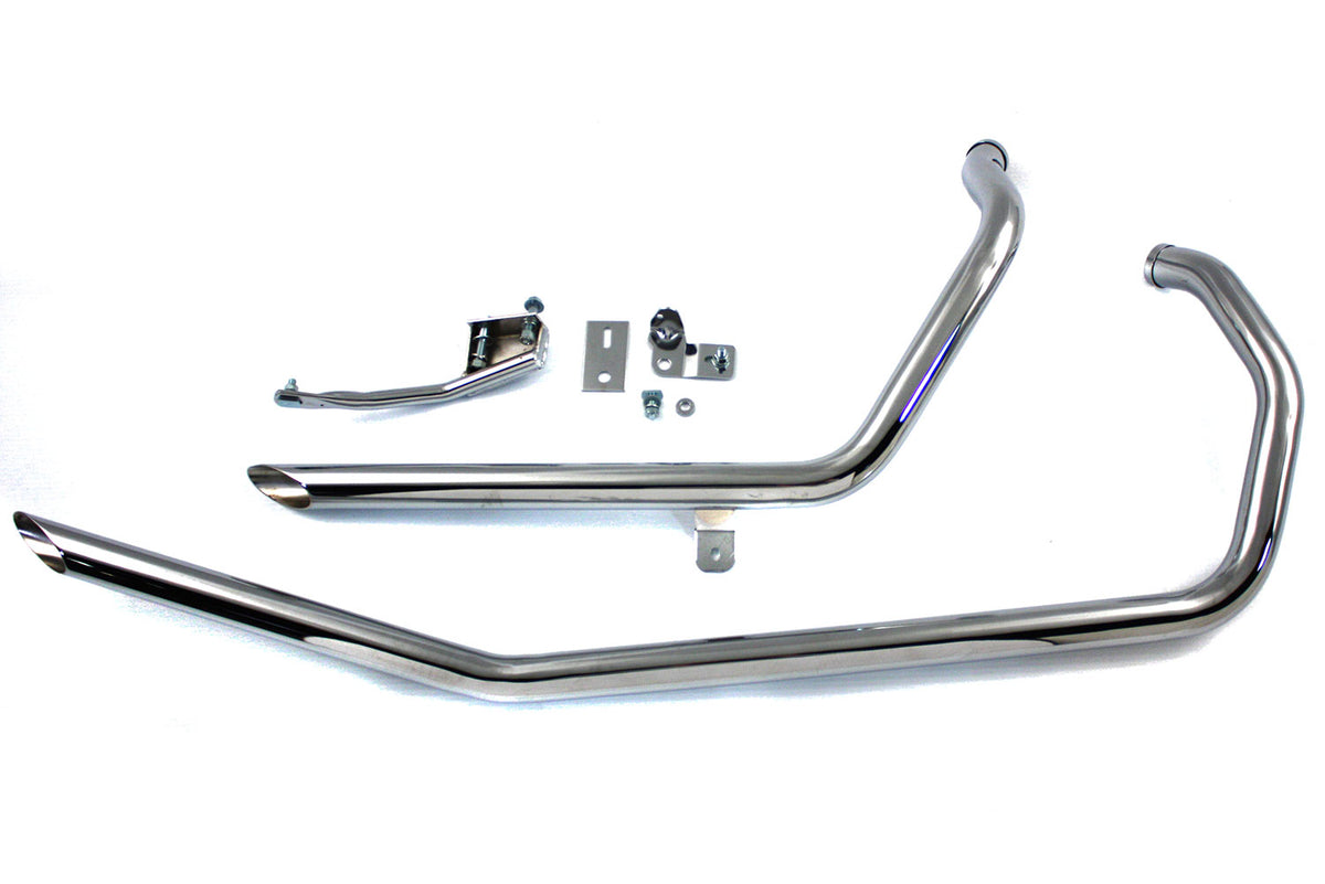 Paughco 719-1SUS Exhaust Drag Pipe Set Slash End