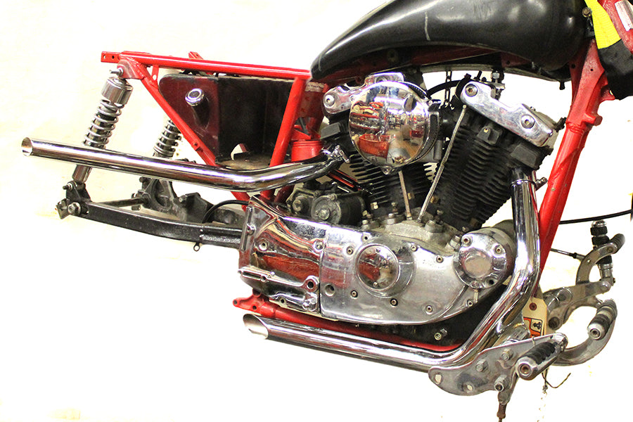 Paughco 719D34 Exhaust Drag Pipe Set, Slash Cut