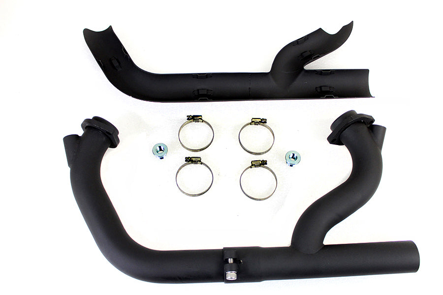 V-Twin 78113B 2:1 Siamese Exhaust Header Set Black