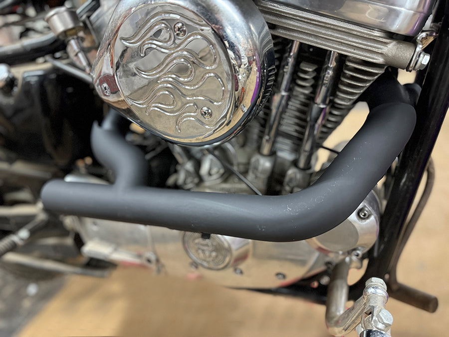 V-Twin 78113B 2:1 Siamese Exhaust Header Set Black