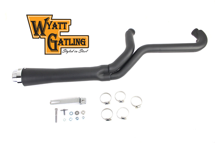 Wyatt Gatling 8889 2:1 megaphone header exhaust set with chrome finish