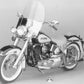 Paughco 735-6A chrome 2:1 dual crossover exhaust header set for motorcycles
